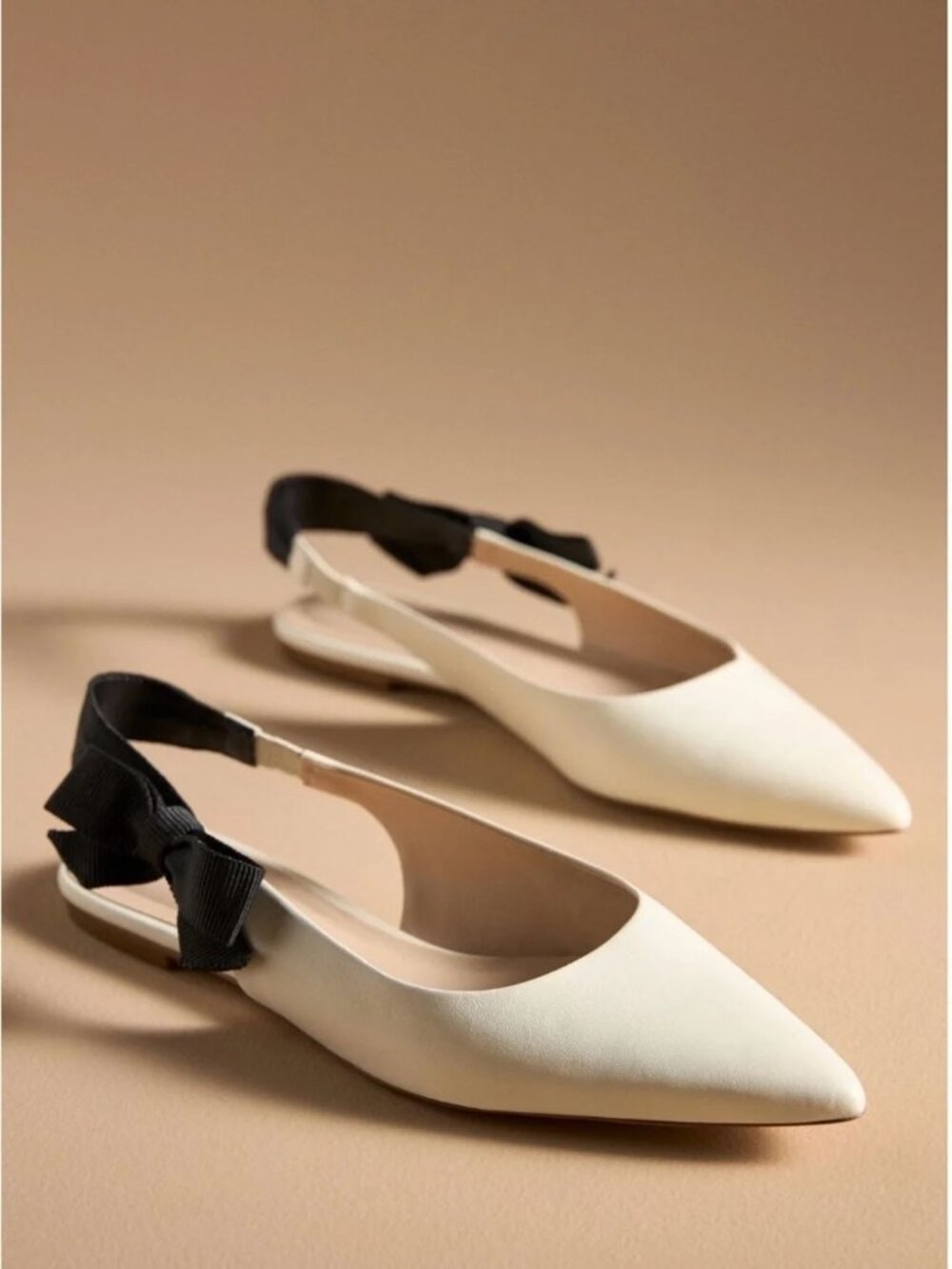 NWT Maeve leather Side Bow Slingback Flats size 8.5